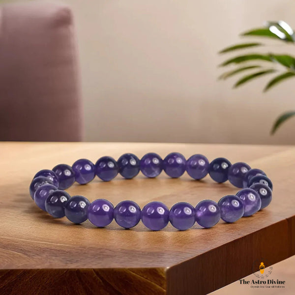 Natural Amethyst Relief Anxiety & Stress Charm Bracelet