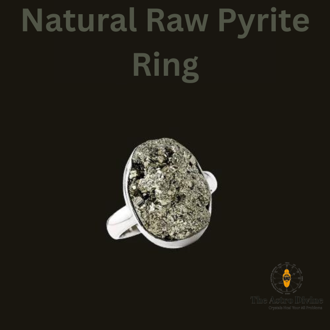 Natural Pyrite Sterling Silver Wealth Charm Ring – Theastrodivine