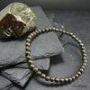 Natural Raw Pyrite Wealth Charm Crystal Bracelet