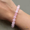 Natural Rose Quartz Love & Emotion Charm Bracelet