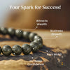 Natural Raw Pyrite Wealth Charm Crystal Bracelet