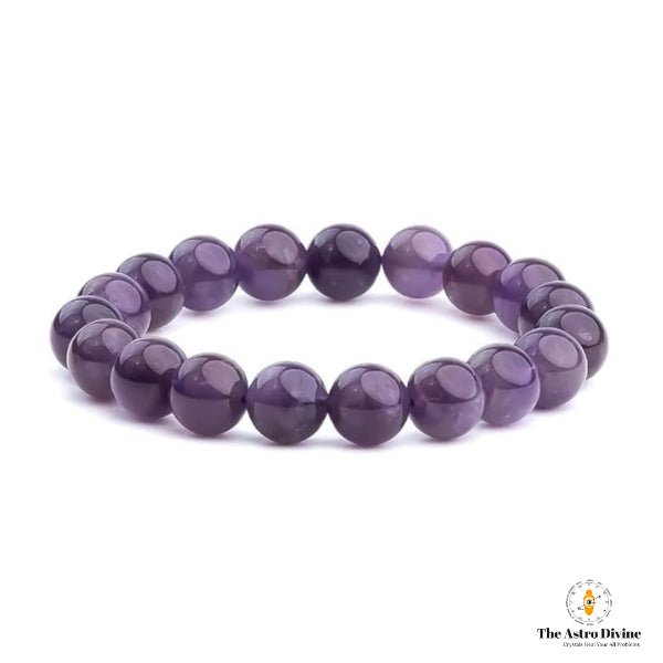 Natural Amethyst Relief Anxiety & Stress Charm Bracelet